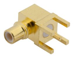 FAIRVIEW MICROWAVE FMCN1555 RF / Coaxial Connector, SMC Coaxial, Right Angle Jack, Through Hole Right Angle, 50 ohm, Brass