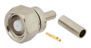 FAIRVIEW MICROWAVE FMCN1559 RF / Coaxial Connector, SMC Coaxial, Straight Plug, Solder, Crimp, 75 ohm, RG179, RG187