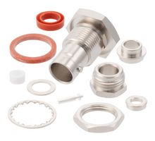 FAIRVIEW MICROWAVE FMCN1609 Conector Coaxial / RF, BNC Coaxial, Jack Pasamuro Recto, Soldadura, Abrazadera, 75 ohm