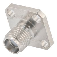 FAIRVIEW MICROWAVE FMCN1619 RF / Coaxial Connector, SMA Coaxial, Straight Flanged Jack, Compression, Beryllium Copper