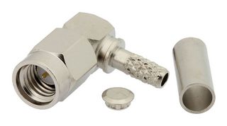 FAIRVIEW MICROWAVE FMCN1862 RF / Coaxial Connector, SSMA Coaxial, Right Angle Plug, Solder, Crimp, 50 ohm, RG188-DS, RG316-DS