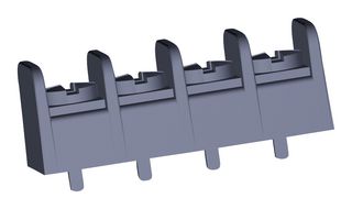 MOLEX 38700-7504 PCB Mount Barrier Terminal Block, 8.26 mm, 1 Row, 4 Positions, 22 AWG, 12 AWG, 20 A