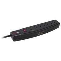 CYBER POWER SYSTEMS CSP706T Surge Protector, 7 Outlets, NEMA 5-15R, 15 A, 125 V, 6 ft