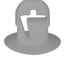 PANDUIT PBMS-H25-M14 Cable Tie Mount, Push Barb, 6.4 mm, Grey, Nylon 6.6 (Polyamide 6.6), 10.7 mm