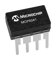 MICROCHIP MCP6241-E/P Operational Amplifier, 1 Channels, 650 kHz, 0.3 V/µs, 1.8V to 5.5V, DIP, 8 Pins