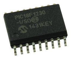 MICROCHIP PIC18F1230-I/SO 8 Bit MCU, Flash, PIC18 Family PIC18F1x30 Series Microcontrollers, PIC18, 40 MHz, 4 KB, 18 Pins