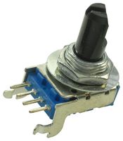 BOURNS PTV111-1415A-A103 Rotary Potentiometer, Carbon, 10 kohm, 1 Turns, Log (Audio), 50 mW, ± 20%, PTV Series