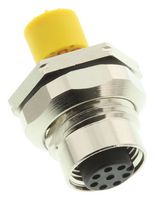 TURCK FKFD 8 Sensor Connector, M12, Female, 8 Positions, Solder Socket, Straight PCB Mount