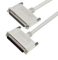 L-COM CS2N37MF-5 Computer Cable, D Sub 37 Position Plug, D Sub 37 Position Receptacle, 5 ft, 1.5 m, Light Gray