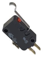 ARATAS D3V-164-1A4 Interruptor Microswitch, Miniature, Palanca con Roldana Simulada, SPDT, Soldable, 16 A