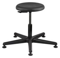 BEVCO 3000-P BACKLESS STOOL, 15"-20", PUR, BLACK
