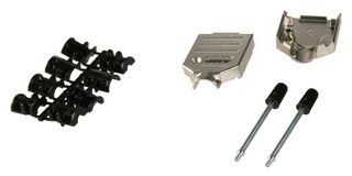 AMP - TE CONNECTIVITY 5-1478762-1 D Sub Backshell, ADK Series, DE, 180°, Zinc Body