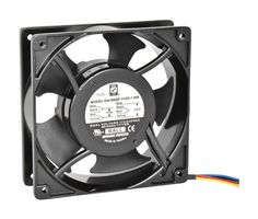 ORION FANS OA109AP-11/22-1WB AC Axial Fan, 115V / 230V, Square, 120 mm, 38 mm, Ball Bearing, 105 CFM