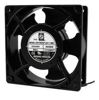 ORION FANS OA109AP-22-1WB AC Axial Fan, 230V, Square, 120 mm, 38.5 mm, Ball Bearing, 110 CFM