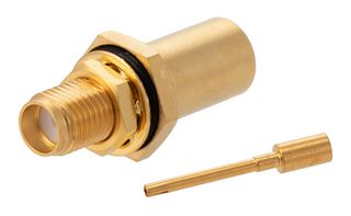FAIRVIEW MICROWAVE FMCN1913 RF / Coaxial Connector, SMA Coaxial, Straight Bulkhead Jack, Solder, 50 ohm, FM-SR250ALTN, RG401