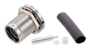 FAIRVIEW MICROWAVE FMCN1925 RF / Coaxial Connector, 4.3 / 10 Coaxial, Straight Bulkhead Jack, Solder, 50 ohm
