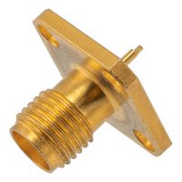 FAIRVIEW MICROWAVE FMCN1963 RF / Coaxial Connector, SMA Coaxial, Straight Flanged Jack, Solder, 50 ohm, Beryllium Copper