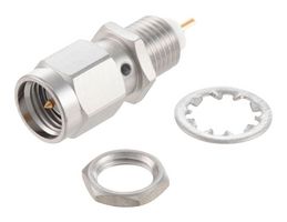 FAIRVIEW MICROWAVE FMCN4376 Conector Coaxial / RF, SMA Coaxial, Macho Pasamuro Recto, Copa para Soldar, 50 ohm, Latón