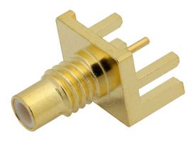 FAIRVIEW MICROWAVE FMCN44130 RF / Coaxial Connector, SMC Coaxial, Straight Jack, Board Edge / End Launch, 50 ohm, Brass