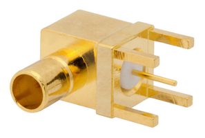 FAIRVIEW MICROWAVE FMCN44286 RF / Coaxial Connector, Mini SMB Coaxial, Right Angle Jack, Through Hole Right Angle, 75 ohm