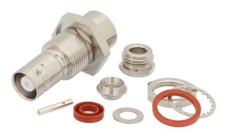 FAIRVIEW MICROWAVE FMCN45901 RF / Coaxial Connector, MHV Coaxial, Straight Bulkhead Jack, Solder, Clamp, 50 ohm