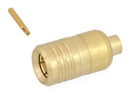 FAIRVIEW MICROWAVE FMC01045 RF / Coaxial Connector, Push-On, SMB Coaxial, Straight Plug, Solder, 50 ohm, RG405