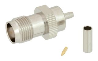 FAIRVIEW MICROWAVE FMC01062 RF / Coaxial Connector, TNC Coaxial, Straight Jack, Solder, Crimp, 50 ohm, RG174, RG316, Brass