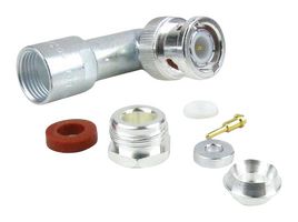 FAIRVIEW MICROWAVE M39012/20-0101 Conector Coaxial / RF, BNC Coaxial, Macho Ángulo Recto, Soldadura, Abrazadera, 50 ohm, RG58