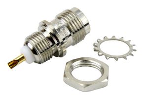 FAIRVIEW MICROWAVE SC4229 RF / Coaxial Connector, TNC Coaxial, Straight Bulkhead Jack, Solder Cup, 50 ohm, Beryllium Copper