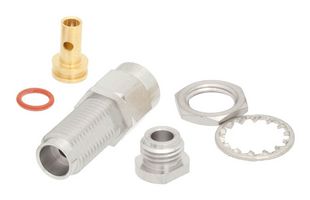 FAIRVIEW MICROWAVE SC5860 Conector Coaxial / RF, 2.4mm Coaxial, Jack Pasamuro Recto, Soldadura, Abrazadera, 50 ohm, RG405