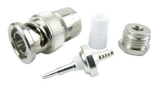 FAIRVIEW MICROWAVE SC6043 Conector Coaxial / RF, BNC Coaxial, Macho Recto, Soldadura, Abrazadera, 50 ohm, RG174, RG316