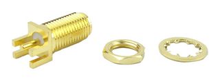 FAIRVIEW MICROWAVE SC8438 RF / Coaxial Connector, SMA Coaxial, Straight Bulkhead Jack, Board Edge / End Launch, 50 ohm