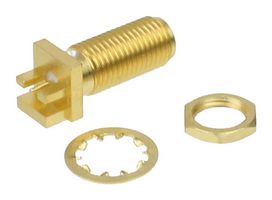 FAIRVIEW MICROWAVE SC8442 RF / Coaxial Connector, SMA Coaxial, Straight Bulkhead Jack, Board Edge / End Launch, 50 ohm
