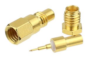 FAIRVIEW MICROWAVE SC8805 Conector Coaxial / RF, SMC Coaxial, Jack Recto, Soldadura, Abrazadera, 50 ohm, RG405, Latón