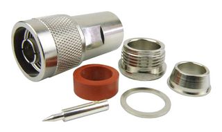 FAIRVIEW MICROWAVE SC9173 RF / Coaxial Connector, N Coaxial, Straight Plug, Solder, Clamp, 50 ohm, RG8, RG9, RG11, Brass