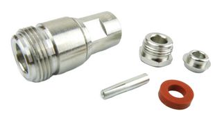 FAIRVIEW MICROWAVE SC9302 RF / Coaxial Connector, N Coaxial, Straight Jack, Solder, Clamp, 50 ohm, RG55, RG58, Brass
