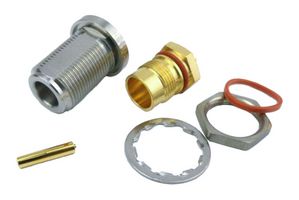 FAIRVIEW MICROWAVE SMC4032N RF / Coaxial Connector, N Coaxial, Straight Bulkhead Jack, Solder, 50 ohm, RG402