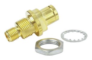 FAIRVIEW MICROWAVE SM3323 RF / Coaxial Adapter, 3.5mm Coaxial, Plug, 3.5mm Coaxial, Jack, Straight Bulkhead Adapter, 50 ohm