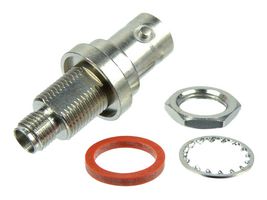 FAIRVIEW MICROWAVE SM4701 RF / Coaxial Adapter, SMA, Jack, BNC, Jack, Straight Bulkhead Adapter, 50 ohm