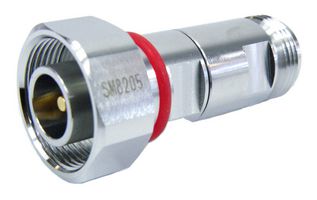 FAIRVIEW MICROWAVE SM8205 RF / Coaxial Adapter, 4.1 / 9.5 Mini DIN, Plug, N, Jack, Straight Adapter, 50 ohm