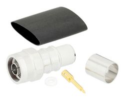 FAIRVIEW MICROWAVE TC-600-NMH-X RF / Coaxial Connector, N Coaxial, Straight Plug, Solder, Crimp, 50 ohm, LMR-600, Brass