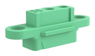 HARWIN G125-2249600-02-04-00 Connector Housing, 2Pwr+4Sig Pos, Green, Gecko-MT G125 Series, Receptacle, 6 Positions, 1.25 mm