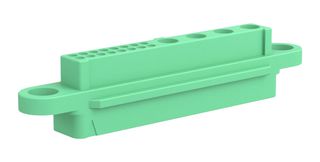 HARWIN G125-2249600-04-16-00 Connector Housing, 4Pwr+16Sig Pos, Green, Gecko-MT G125 Series, Receptacle, 20 Positions, 1.25 mm