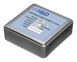 IQD FREQUENCY PRODUCTS LFRBXO059244B Rubidium Oscillator, Atomic Clock, 10 MHz, 0.5 ppb, Through Hole, 50.8mm x 50.8mm, 12 V