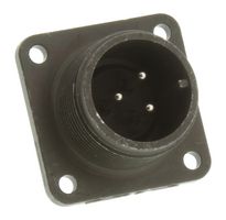 AMPHENOL INDUSTRIAL MS3102A14S-7P Circular Connector, MIL-DTL-5015 Series, MS3102 Series, Box Mount Receptacle, 3 Contacts