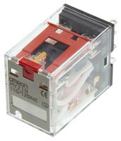 OMRON INDUSTRIAL AUTOMATION MY2IN AC110/120 (S) Power Relay, DPDT, 110 VAC, 5 A, MY Series, Socket, Non Latching