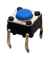 OMRON ELECTRONIC COMPONENTS B3F-1026 Tactile Switch, B3D Series, Top Actuated, Through Hole, Round Button, 500 gf, 50mA at 24VDC