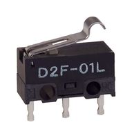 OMRON ELECTRONIC COMPONENTS D2F-01FL3 Interruptor Microswitch, Ultra Subminiature, Palanca con Roldana Simulada, SPDT, Pin de PC