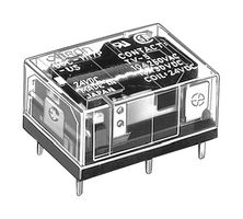 OMRON ELECTRONIC COMPONENTS G6C-1117P-US-DC24 Power Relay, SPST-NO, 24 VDC, 10 A, G6C Series, Through Hole, Non Latching