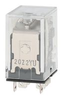 OMRON INDUSTRIAL AUTOMATION LY2-D-DC100/110 Power Relay, DPDT, 110 VDC, 10 A, LY Series, Socket, Non Latching